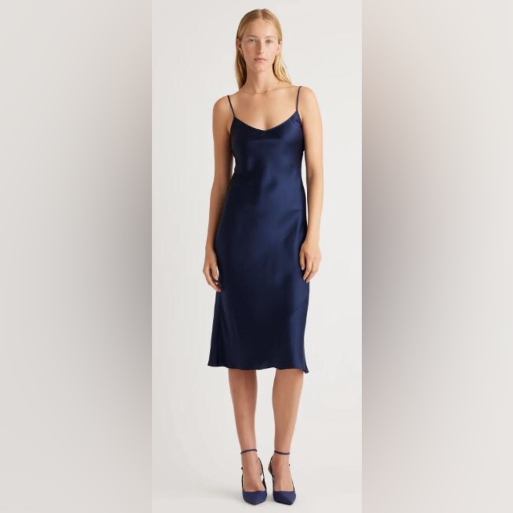 Quince 100% Washable Silk Slip Dress - Large - NWT